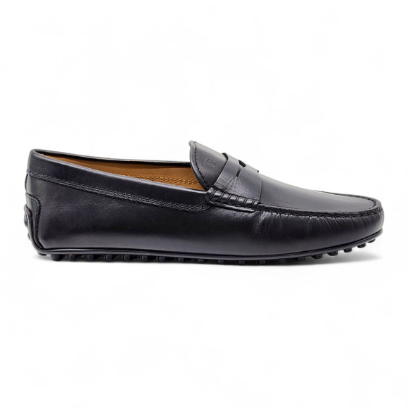Tod’s Gommino Penny Driving Men’s Leather Loafers Black UK 6.5 US 8 - New $695 - Picture 3 of 7